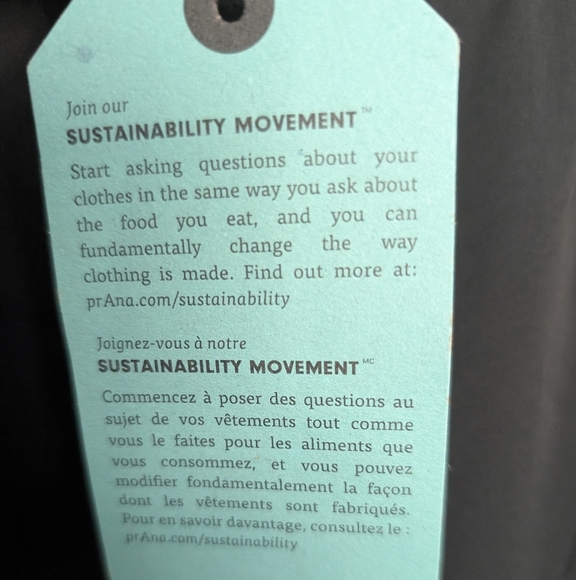 PrAna Ice Flow Hybrid Pant Black Mens Slim Elastic Waist Wicking Hybrid UPF 50 - Picture 8 of 15